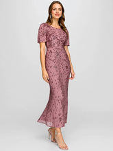 Load image into Gallery viewer, Bulk Order | Bodycon Fishtail Paillette Pleated Evening Gown