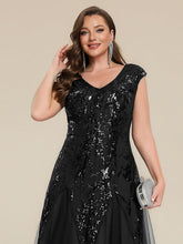 Load image into Gallery viewer, Color=Black | Wholesale Pricing Strapless V-Neck A-Line Floor Length Embroidered Evening Dresses-Black 8