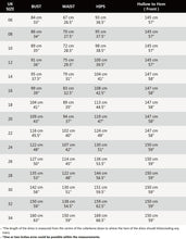 Load image into Gallery viewer, size chart