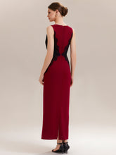 Load image into Gallery viewer, Color=Dark Red | One Stop Shop Strapless High Stretch Bodycon Maxi Dress with Cut-Out Detail Evening Dresses-Dark Red 2