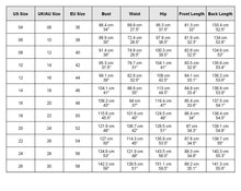 Load image into Gallery viewer, size chart