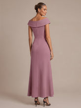 Load image into Gallery viewer, Purple Orchid | B2B-Exclusive Sleeveless V-Neck High Stretch Mermaid High-Low Evening Dresses-Purple Orchid