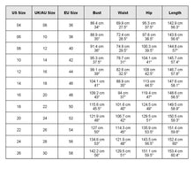 Load image into Gallery viewer, size chart