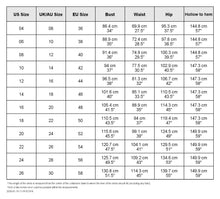 Load image into Gallery viewer, size chart