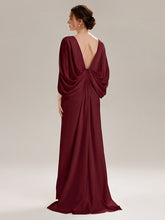Load image into Gallery viewer, Color=Burgundy | Factory Design Strapless Deep V-Neck High Stretch Fishtail Evening Dresses-Burgundy 2