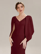 Load image into Gallery viewer, Color=Burgundy | Factory Design Strapless Deep V-Neck High Stretch Fishtail Evening Dresses-Burgundy 3