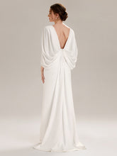 Load image into Gallery viewer, Color=White | Factory Design Strapless Deep V-Neck High Stretch Fishtail Evening Dresses-White 12