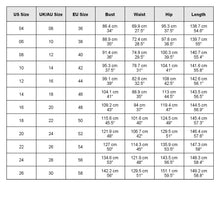 Load image into Gallery viewer, size chart