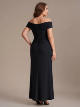 Load image into Gallery viewer, Color=Black | Industrial Use Sleeveless Multi-way V-neck High Stretch Sheath Maxi Evening Dresses-Black 7