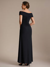 Load image into Gallery viewer, Color=Black | Industrial Use Sleeveless Multi-way V-neck High Stretch Sheath Maxi Evening Dresses-Black 2