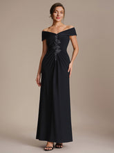 Load image into Gallery viewer, Color=Black | Industrial Use Sleeveless Multi-way V-neck High Stretch Sheath Maxi Evening Dresses-Black 5