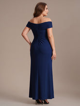 Load image into Gallery viewer, Color=Navy Blue | Industrial Use Sleeveless Multi-way V-neck High Stretch Sheath Maxi Evening Dresses-Navy Blue 17