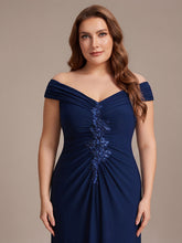 Load image into Gallery viewer, Color=Navy Blue | Industrial Use Sleeveless Multi-way V-neck High Stretch Sheath Maxi Evening Dresses-Navy Blue 18