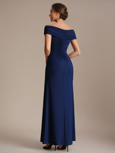 Load image into Gallery viewer, Color=Navy Blue | Industrial Use Sleeveless Multi-way V-neck High Stretch Sheath Maxi Evening Dresses-Navy Blue 12