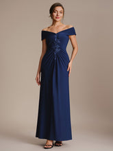 Load image into Gallery viewer, Color=Navy Blue | Industrial Use Sleeveless Multi-way V-neck High Stretch Sheath Maxi Evening Dresses-Navy Blue 15