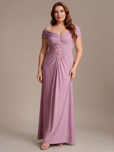 Load image into Gallery viewer, Color=Purple Orchid | Industrial Use Sleeveless Multi-way V-neck High Stretch Sheath Maxi Evening Dresses-Purple Orchid 30