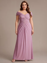 Load image into Gallery viewer, Color=Purple Orchid | Industrial Use Sleeveless Multi-way V-neck High Stretch Sheath Maxi Evening Dresses-Purple Orchid 26
