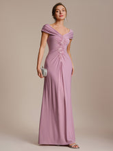 Load image into Gallery viewer, Color=Purple Orchid | Industrial Use Sleeveless Multi-way V-neck High Stretch Sheath Maxi Evening Dresses-Purple Orchid 24
