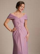 Load image into Gallery viewer, Color=Purple Orchid | Industrial Use Sleeveless Multi-way V-neck High Stretch Sheath Maxi Evening Dresses-Purple Orchid 23