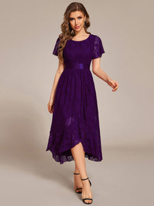 Color=Dark Purple | Asymmetrical Hem Evening Dresses with Embroidery Decoration-Dark Purple 10