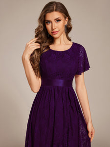 Color=Dark Purple | Asymmetrical Hem Evening Dresses with Embroidery Decoration-Dark Purple 8