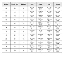 Load image into Gallery viewer, size chart