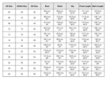 Load image into Gallery viewer, size chart