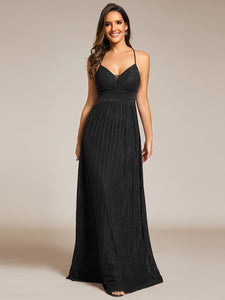 Color=Black | Sparkle Sleeveless Backless Cross Strap Wholesale Formal Evening Dress-Black 11