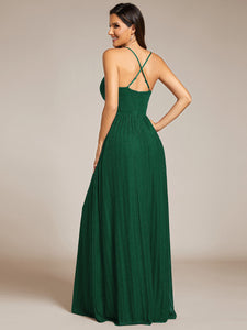 Color=Dark Green | Sparkle Sleeveless Backless Cross Strap Wholesale Formal Evening Dress-Dark Green 18