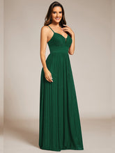 Load image into Gallery viewer, Color=Dark Green | Sparkle Sleeveless Backless Cross Strap Wholesale Formal Evening Dress-Dark Green 17