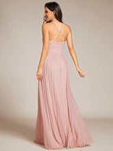 Load image into Gallery viewer, Color=Pink | Sparkle Sleeveless Backless Cross Strap Wholesale Formal Evening Dress-Pink 