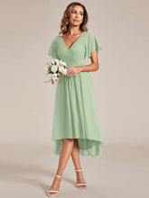 Load image into Gallery viewer, Pleated Ruffles Chiffon Wholesale Wedding Guest Dresses#Color_Mint Green