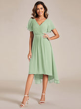 Load image into Gallery viewer, Pleated Ruffles Chiffon Wholesale Wedding Guest Dresses#Color_Mint Green