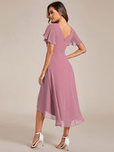 Load image into Gallery viewer, Color=Orchid | Pleated Ruffles Chiffon Wholesale Wedding Guest Dresses-Orchid 62