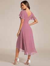 Load image into Gallery viewer, Pleated Ruffles Chiffon Wholesale Wedding Guest Dresses#Color_Orchid