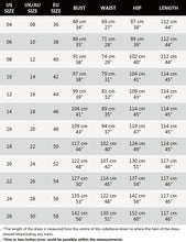 Load image into Gallery viewer, size chart