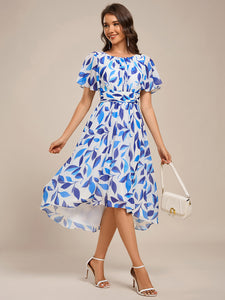 Color=Blue Verdure on White