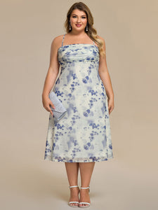 Color=Blue | Industrial Use Sleeveless High Stretch A-Line Cowl Neck Midi Wedding Guest Dresses-Blue 10