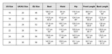Load image into Gallery viewer, size chart