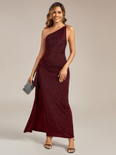Load image into Gallery viewer, Color=Burgundy | One Stop Shop Sleeveless Asymmetrical High Stretch Maxi Dress with Ruffles | Wedding Guest Dresses-Burgundy 5