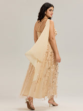 Load image into Gallery viewer, Color=Gold | B2B-Exclusive One Shoulder Sleeveless Sequin A-Line Maxi Wedding Guest Dress-Gold 20