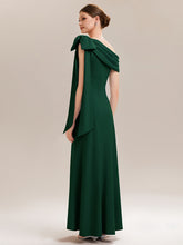 Load image into Gallery viewer, Color=Dark Green | B2B-Exclusive Asymmetrical Sleeveless High Stretch Sheath Floor Length Wedding Guest Dress 2