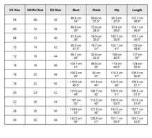 Load image into Gallery viewer, size chart