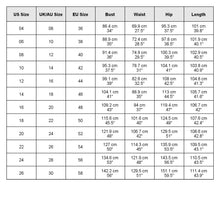 Load image into Gallery viewer, size chart