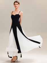 Load image into Gallery viewer, Black | Wholesale Pricing Strapless Adjustable Spaghetti Straps A-Line Floor Length Wedding Guest Dresses