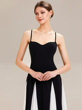 Load image into Gallery viewer, Black | Wholesale Pricing Strapless Adjustable Spaghetti Straps A-Line Floor Length Wedding Guest Dresses