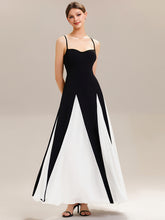 Load image into Gallery viewer, Black | Wholesale Pricing Strapless Adjustable Spaghetti Straps A-Line Floor Length Wedding Guest Dresses