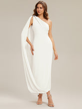 Load image into Gallery viewer, Color=White | Fast Delivery Sleeveless Asymmetrical Sheath High Stretch Maxi Wedding Guest Dresses-White 6