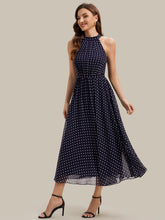Load image into Gallery viewer, Color=Navy blue polka dots