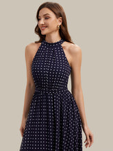 Load image into Gallery viewer, Color=Navy blue polka dots